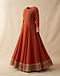 Women's Ethnic Anarkali Gown — Rust (Rust), product photo