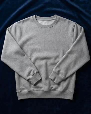 Men's Fleece Blend Crew Sweatshirt — Grey (Grey), product photo