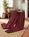 Women's Rayon Cargo Joggers — Maroon (Maroon), lifestyle setting