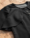 Women's Cape Style Kurti — Black (Black), detail close-up