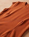 Women's Cocktail Bodycon Dress — Rust (Rust), detail close-up