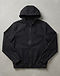 Men's Stretch Denim Lightweight Windbreaker — Black (Black), flat-lay view
