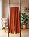 Women's Crepe Wide-Leg Jeans — Rust (Rust), lifestyle setting