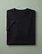 Men's Plain Essential Combed Cotton Tee — Black (Black), product photo