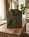 Men's Slim Fit Organic Cotton Polo — Olive (Olive), lifestyle setting