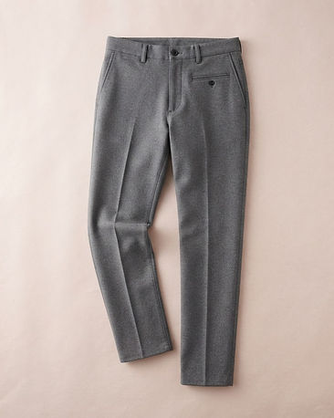 Men's Fleece Blend Classic Chino Pants — Grey (Grey), product photo