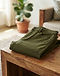 Men's Athletic Fit Chino Cotton Jeans — Olive (Olive), lifestyle setting