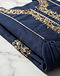 Women's Traditional Anarkali Kurta Set — Navy (Navy), detail close-up