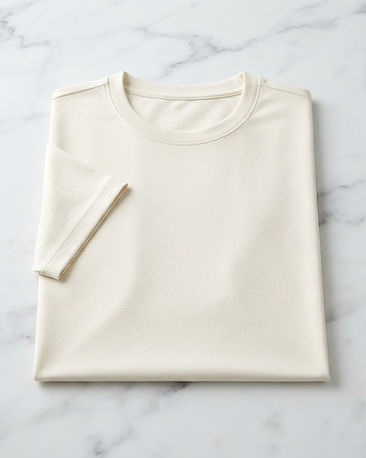Men's Breathable Active Tee — Cream (Cream), product photo