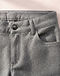 Men's Fleece Blend Classic Chino Pants — Grey (Grey), detail close-up