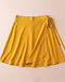 Women's Rayon Wrap Skirt — Mustard (Mustard), flat-lay view