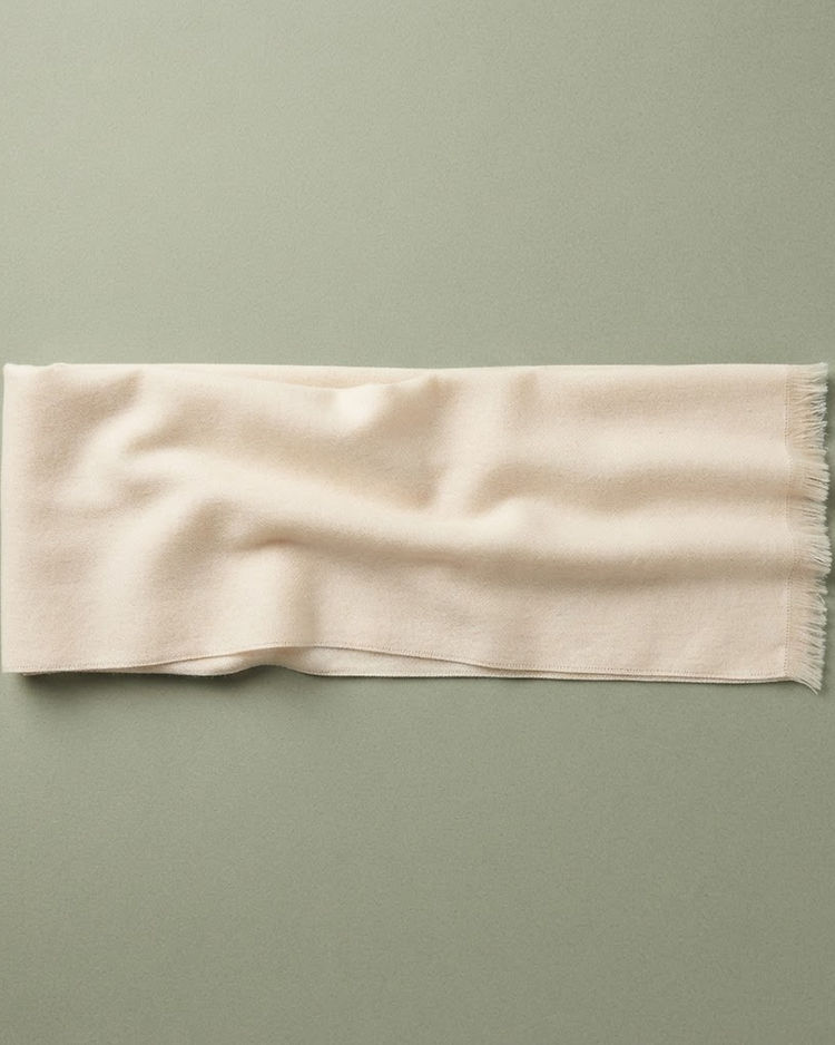 Unisex Wool Blend Lightweight Scarf — Cream (Cream), product photo