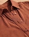 Women's Shirt Dress — Rust (Rust), detail close-up