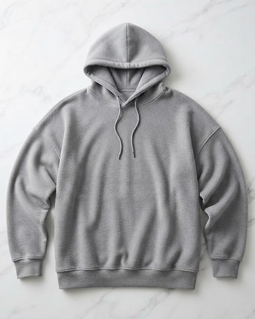 Men's Fleece Blend Drop Shoulder Hoodie — Grey (Grey), product photo