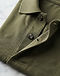 Men's Slim Fit Organic Cotton Polo — Olive (Olive), detail close-up