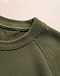 Unisex Premium Cotton Sweatshirt — Olive (Olive), detail close-up