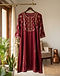 Women's Festive Wear Kurta — Maroon (Maroon), lifestyle setting