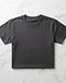 Men's Heavyweight Combed Cotton T-Shirt — Charcoal (Charcoal), flat-lay view