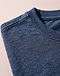 Men's Marl Texture Premium Cotton T-Shirt — Navy (Navy), detail close-up