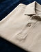 Men's Performance Cotton Blend Polo — Beige (Beige), detail close-up