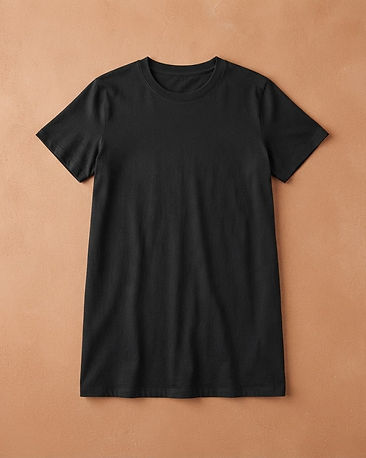 Women's Casual T-Shirt Dress — Black (Black), product photo