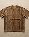 Unisex Striped Canvas Tee — Brown (Brown), flat-lay view