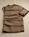 Unisex Striped Canvas Tee — Brown (Brown), product photo