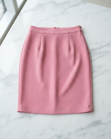 Women's Crepe Pencil Skirt — Pink (Pink), product photo