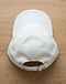 Unisex Fleece Classic Cap — White (White), flat-lay view