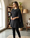 Women's Cape Style Kurti — Black (Black), lifestyle setting