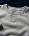 Men's Fleece Blend Crew Sweatshirt — Grey (Grey), detail close-up