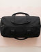 Unisex Cotton Blend Everyday Duffel Bag — Black (Black), flat-lay view