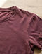 Men's Vintage Wash Premium Cotton Tee — Maroon (Maroon), detail close-up