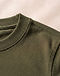 Unisex Heavyweight Premium Cotton Tee — Olive (Olive), detail close-up