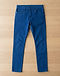 Men's Cotton Twill Mid-Rise Skinny Jeans — Blue (Blue), flat-lay view