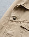 Unisex Cotton Blend Denim Jacket — Beige (Beige), detail close-up