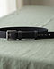 Unisex Cotton Blend Reversible Belt — Black (Black), product photo