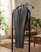Men's French Terry Straight Leg Trousers — Charcoal (Charcoal), lifestyle setting