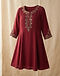 Women's Festive Wear Kurta — Maroon (Maroon), product photo