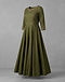 Women's Occasion Wear Anarkali — Olive (Olive), product photo