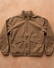 Unisex Canvas Windbreaker Jacket — Brown (Brown), flat-lay view