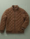 Men's Fleece Blend Quilted Jacket — Brown (Brown), flat-lay view