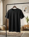 Men's Plain Essential Combed Cotton Tee — Black (Black), lifestyle setting