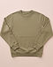 Unisex Premium Cotton Crew Sweatshirt — Khaki (Khaki), flat-lay view
