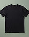 Men's Plain Essential Combed Cotton Tee — Black (Black), flat-lay view