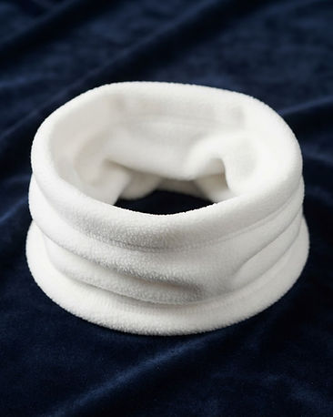 Unisex Fleece Neck Warmer — White (White), product photo