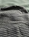 Men's Striped Combed Cotton Polo Shirt — Charcoal (Charcoal), detail close-up