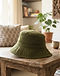 Unisex Premium Cotton Bucket Hat — Olive (Olive), lifestyle setting