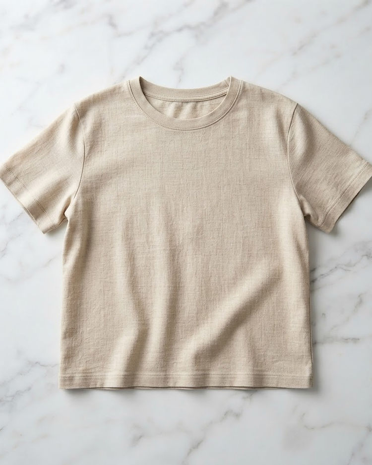 Women's Casual Day Tee — Beige (Beige), product photo