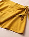 Women's Rayon Wrap Skirt — Mustard (Mustard), detail close-up